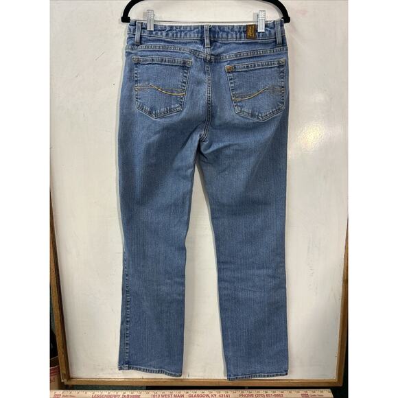 Wrangler Aura Jeans Women's 6R Denim Straight Cut Regular Rise Stretch‎ 32x31 - Picture 6 of 12